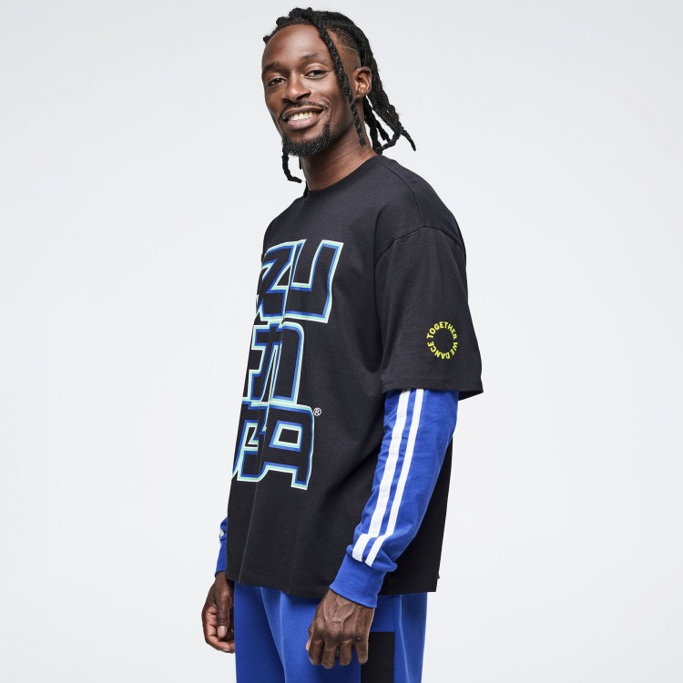 Eastern Flavor Mens Oversized Crew Neck Tee