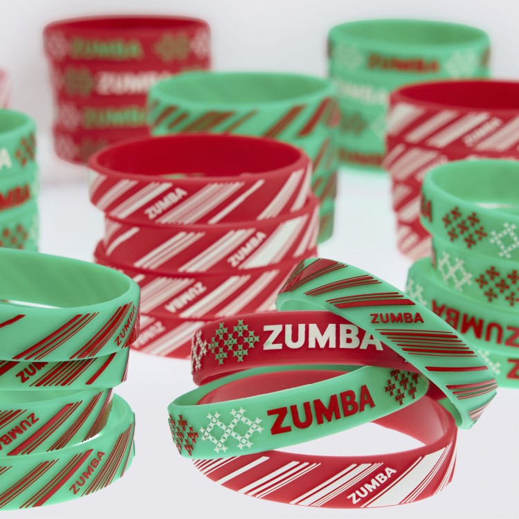 Zumba Holiday Rubber Bracelets 25PK