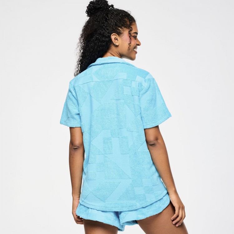 Zumba Rays Terry Button Down