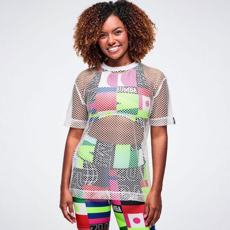 Worldwide Unisex Mesh Crew Neck Top